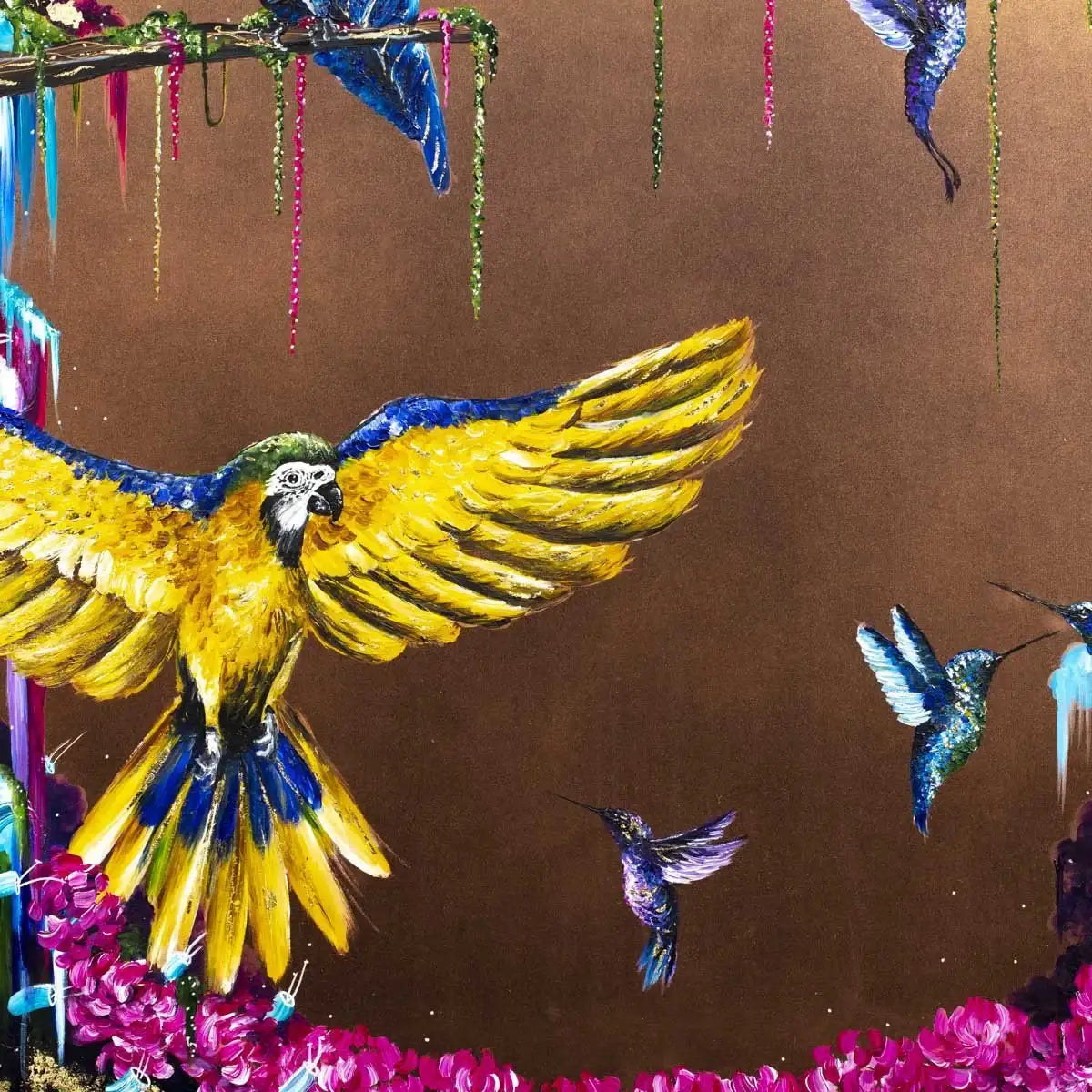 Birds of Paradise - Original - SOLD by artist Becky Smith - Wyecliffe Galleries