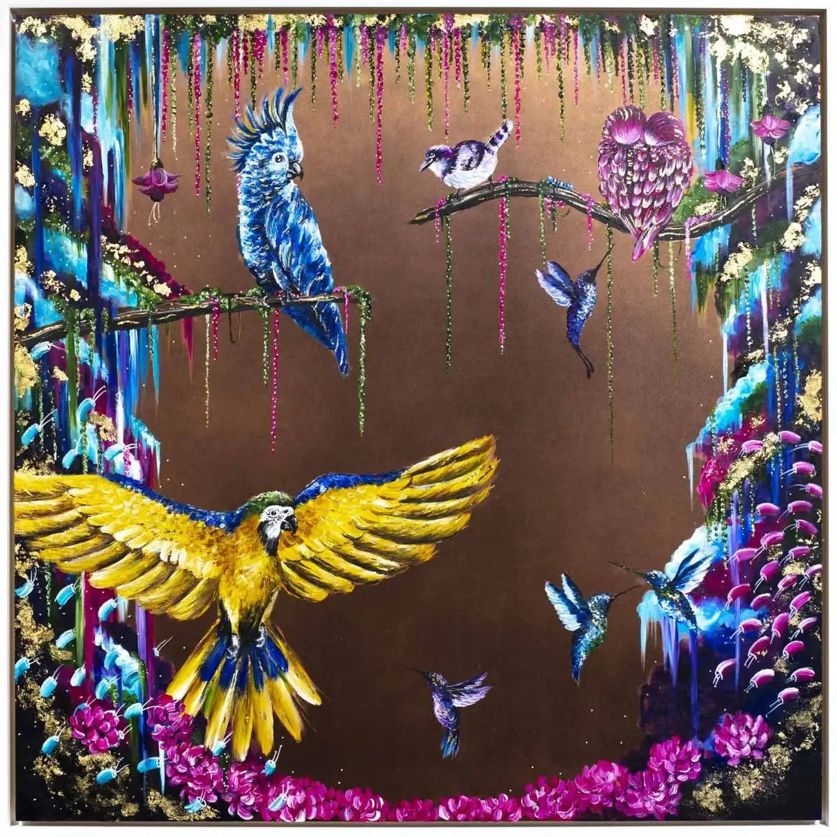 Birds of Paradise - Original - SOLD by artist Becky Smith - Wyecliffe Galleries