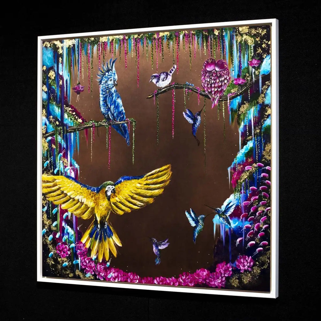 Birds of Paradise - Original - SOLD by artist Becky Smith - Wyecliffe Galleries