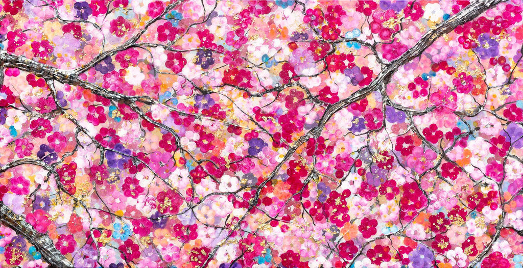 Blossoming Forest - Original - SOLD by artist Becky Smith - Wyecliffe Galleries