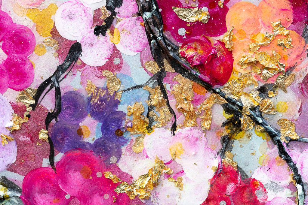 Blossoming Forest - Original - SOLD by artist Becky Smith - Wyecliffe Galleries