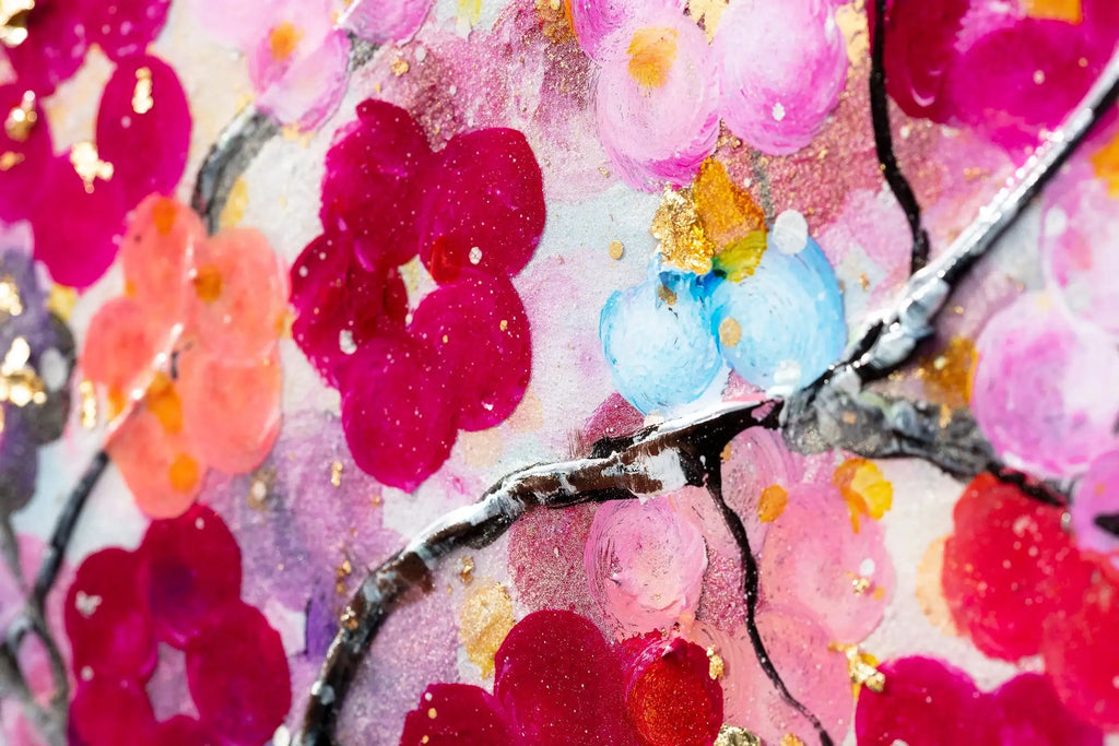 Blossoming Forest - Original - SOLD by artist Becky Smith - Wyecliffe Galleries