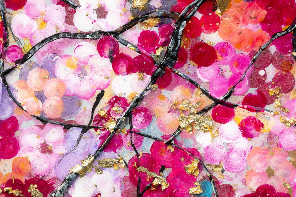 Blossoming Forest - Original - SOLD by artist Becky Smith - Wyecliffe Galleries