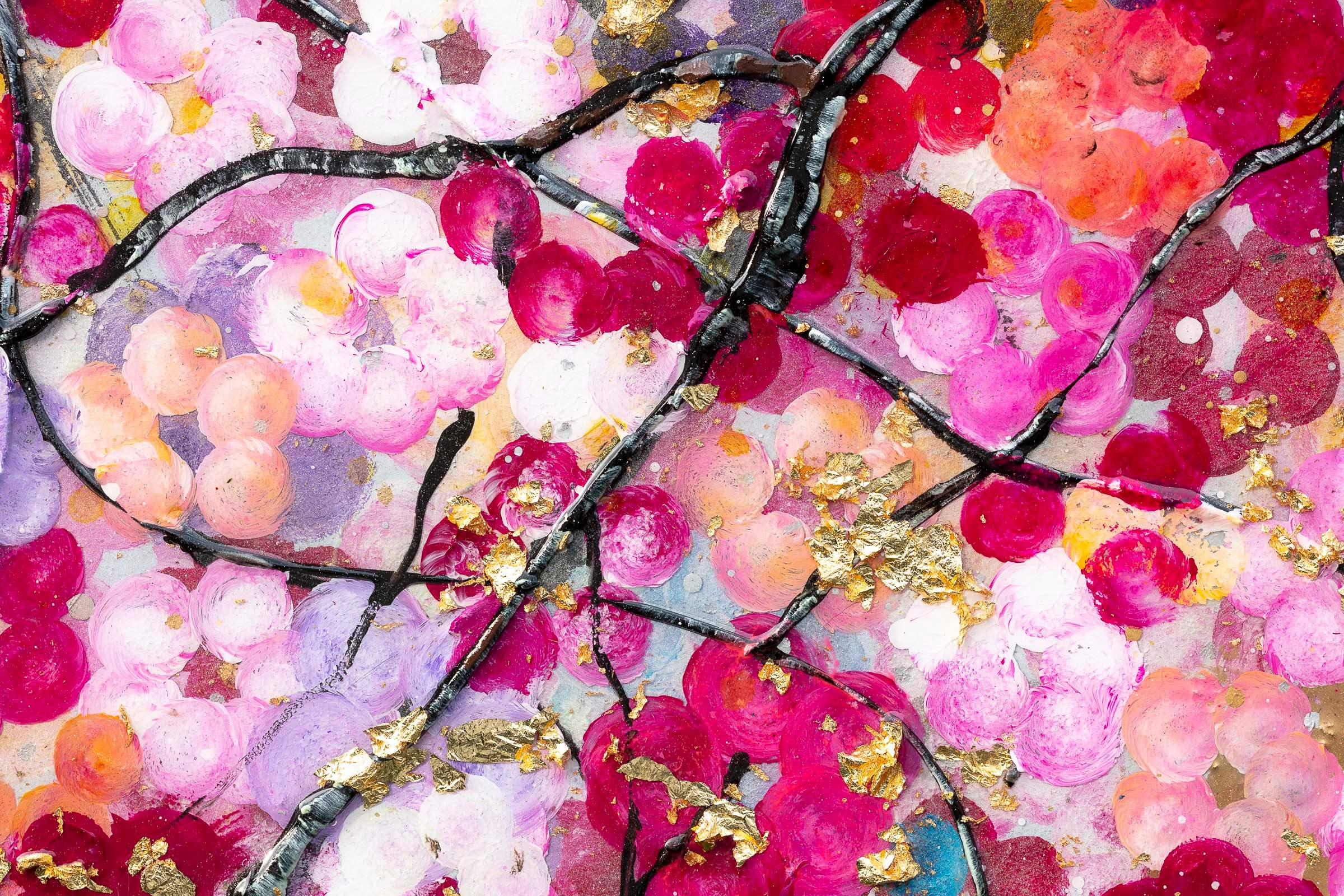 Blossoming Forest - Original - SOLD by artist Becky Smith - Wyecliffe Galleries