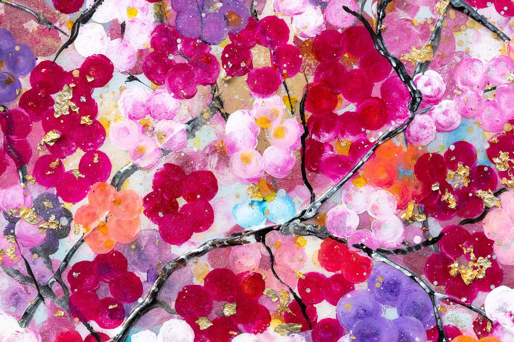 Blossoming Forest - Original - SOLD by artist Becky Smith - Wyecliffe Galleries