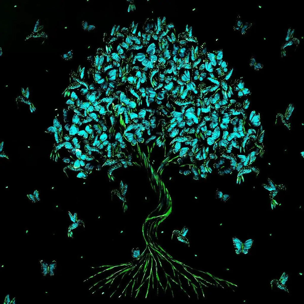 Blossoming in Blues - Original by artist Becky Smith - Wyecliffe Galleries