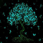 Blossoming in Blues - Original by artist Becky Smith - Wyecliffe Galleries