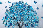 Blossoming in Blues - Original by artist Becky Smith - Wyecliffe Galleries
