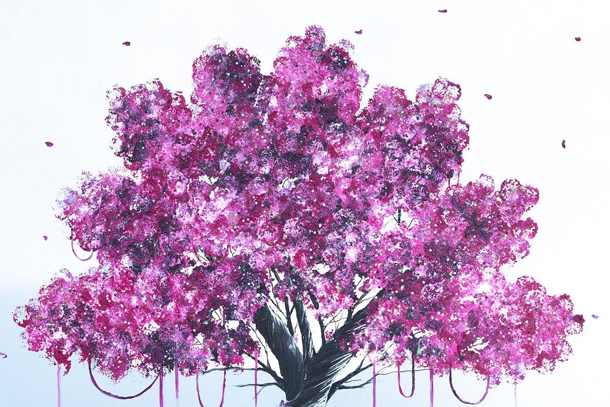 Blossoming - Original Becky Smith Framed