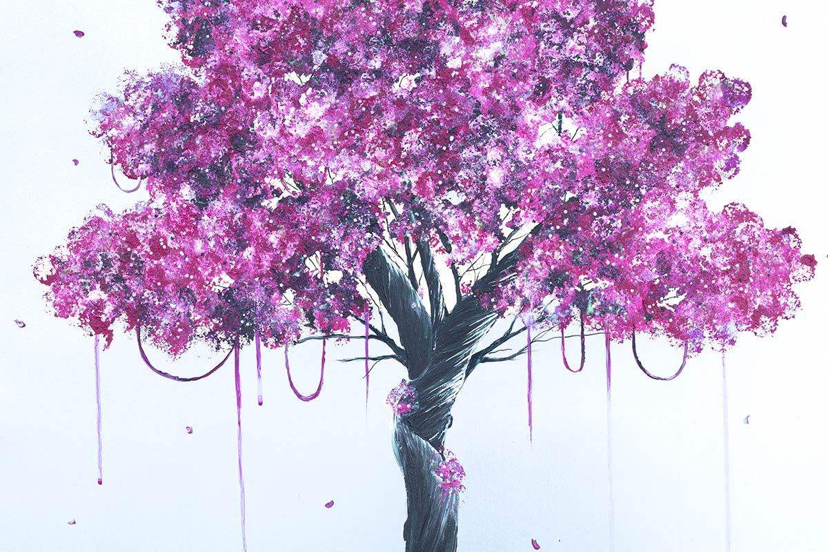 Blossoming - Original - SOLD by artist Becky Smith - Wyecliffe Galleries