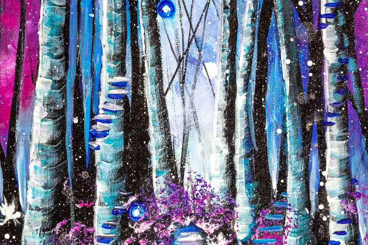 Blossoming Walks - Original - SOLD by artist Becky Smith - Wyecliffe Galleries