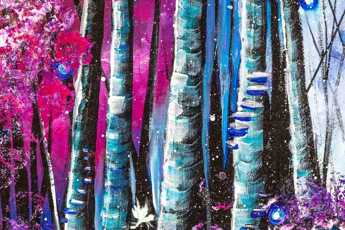 Blossoming Walks - Original - SOLD by artist Becky Smith - Wyecliffe Galleries