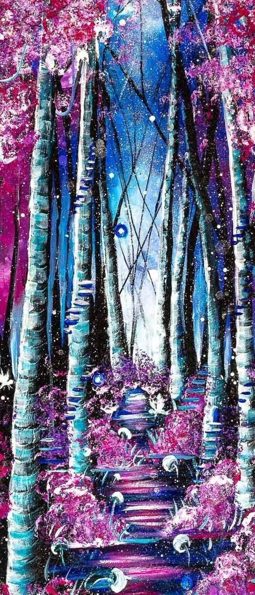 Blossoming Walks - Original - SOLD by artist Becky Smith - Wyecliffe Galleries