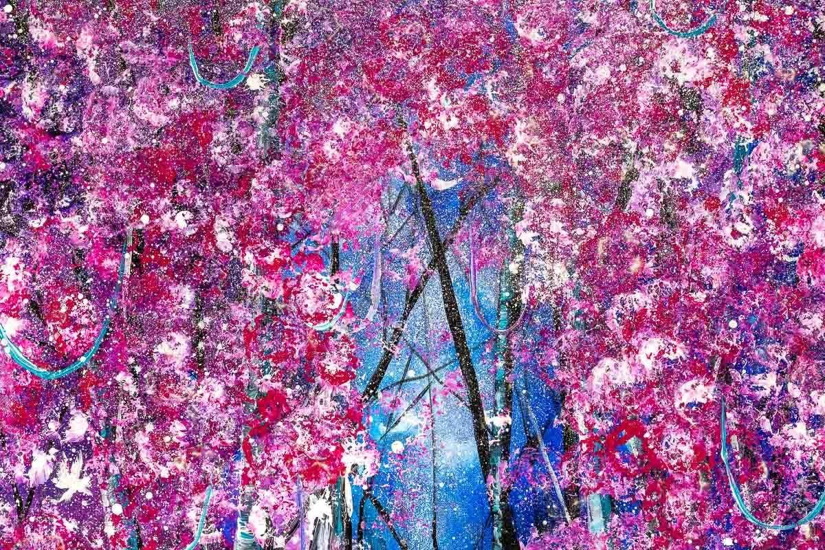 Blossoming Walks - Original - SOLD by artist Becky Smith - Wyecliffe Galleries