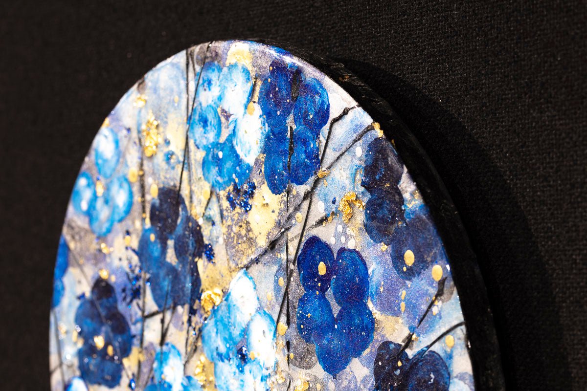Blue Blossom - Triptych - Original Becky Smith Original