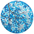 Blues in Bloom - Original - SOLD by artist Becky Smith - Wyecliffe Galleries