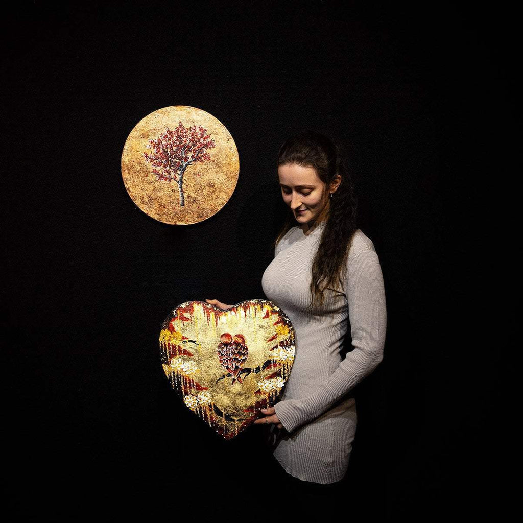 Budding Romance - Original - SOLD by artist Becky Smith - Wyecliffe Galleries