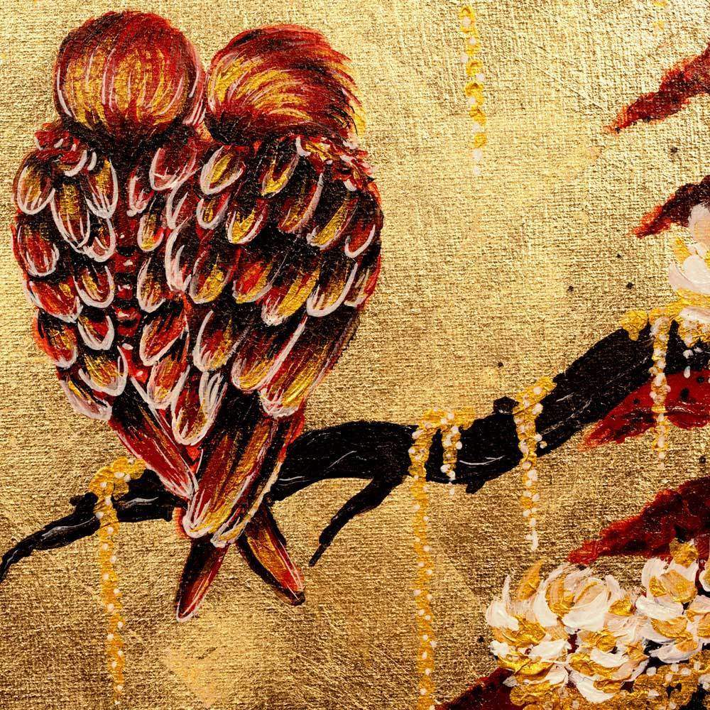 Budding Romance - Original - SOLD by artist Becky Smith - Wyecliffe Galleries