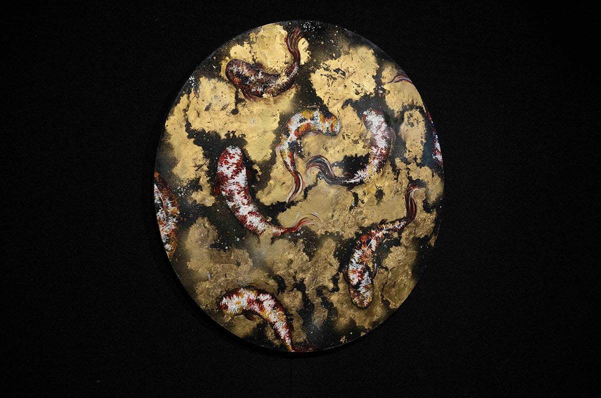 Burnished Lake - Original - SOLD by artist Becky Smith - Wyecliffe Galleries