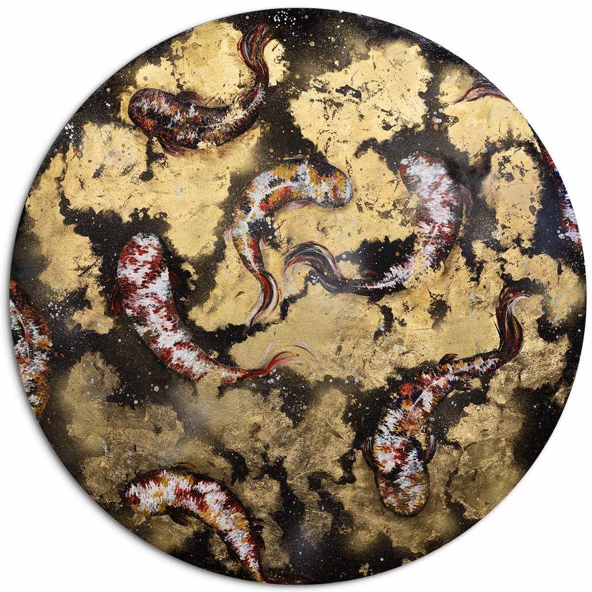 Burnished Lake - Original - SOLD by artist Becky Smith - Wyecliffe Galleries