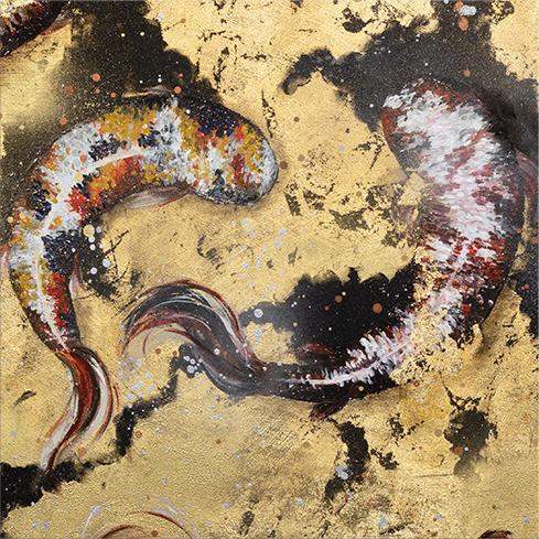 Burnished Lake - Original - SOLD by artist Becky Smith - Wyecliffe Galleries