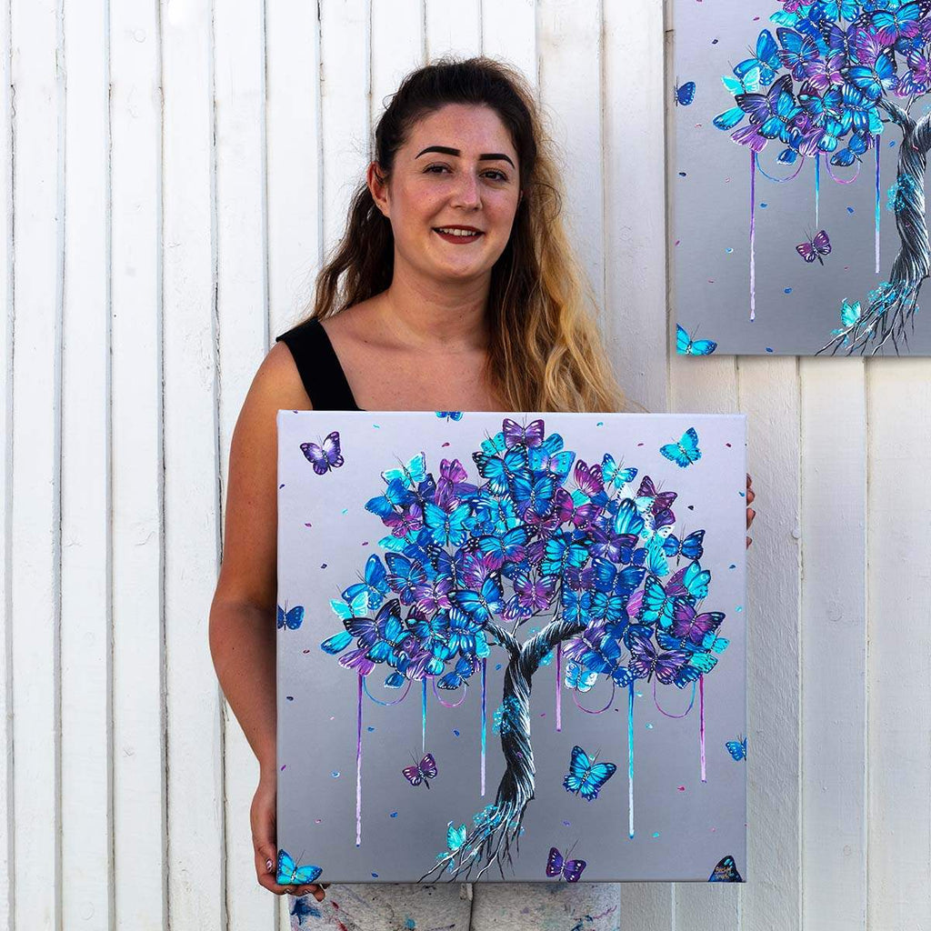 Butterflies in Bloom - Boutique Edition - SOLD by artist Becky Smith - Wyecliffe Galleries