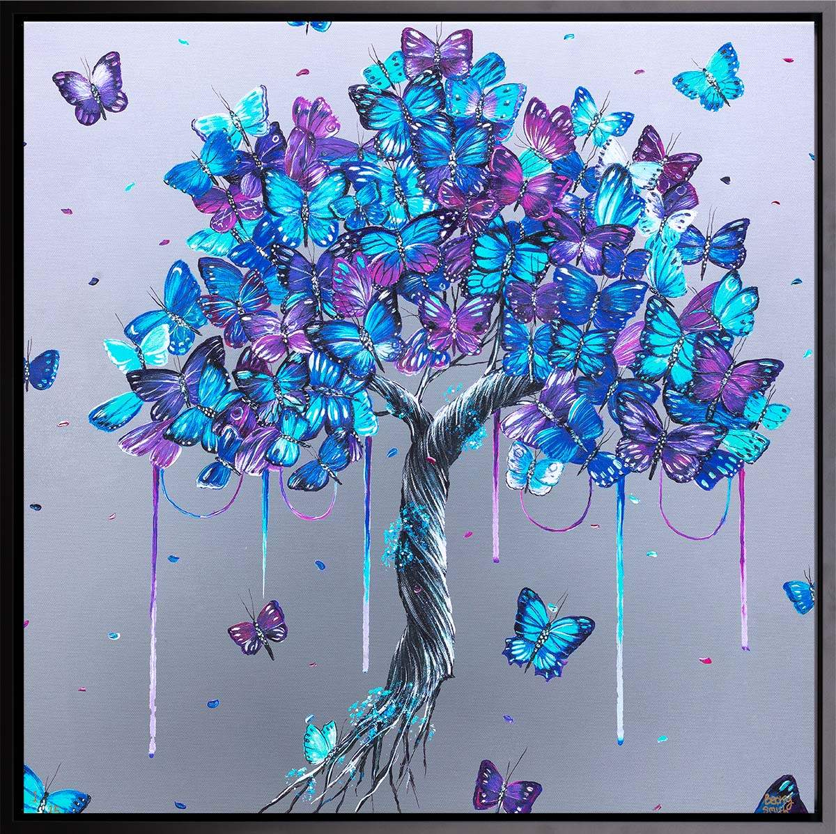 Butterflies in Bloom - Boutique Edition - SOLD by artist Becky Smith - Wyecliffe Galleries