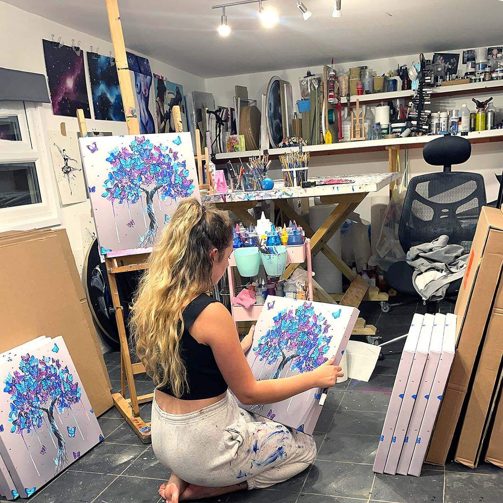 Butterflies in Bloom - Boutique Edition - SOLD by artist Becky Smith - Wyecliffe Galleries