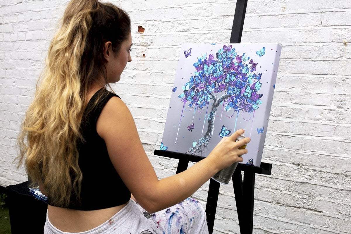 Butterflies in Bloom - Boutique Edition - SOLD by artist Becky Smith - Wyecliffe Galleries