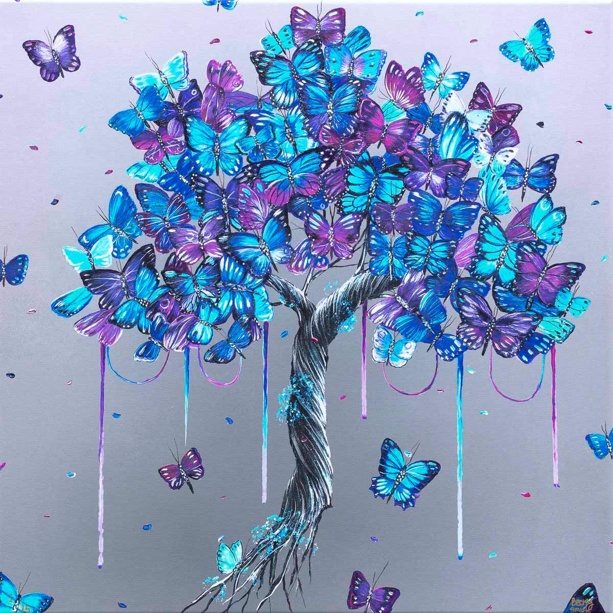 Butterflies in Bloom - Boutique Edition - SOLD by artist Becky Smith - Wyecliffe Galleries