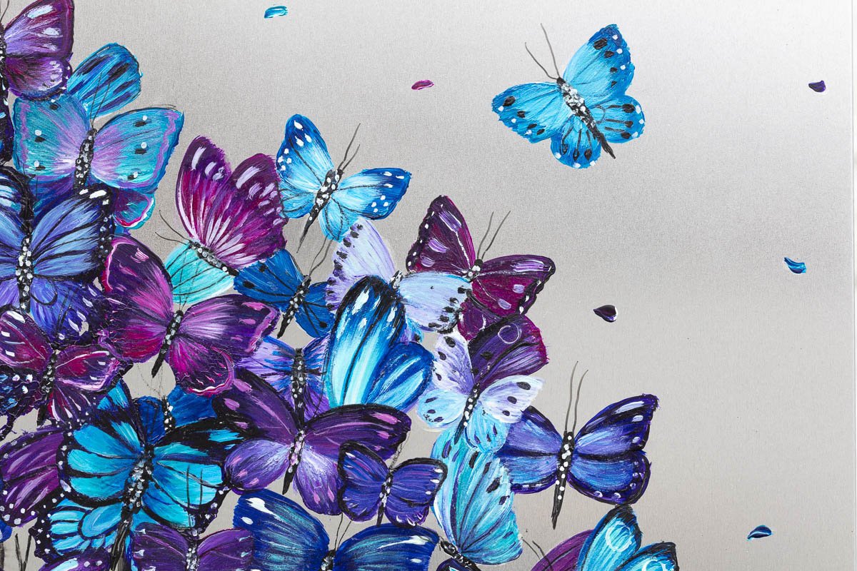 Butterflies in Bloom - Original Becky Smith Framed