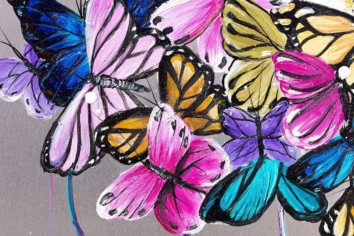 Butterfly Effect - Original - SOLD by artist Becky Smith - Wyecliffe Galleries