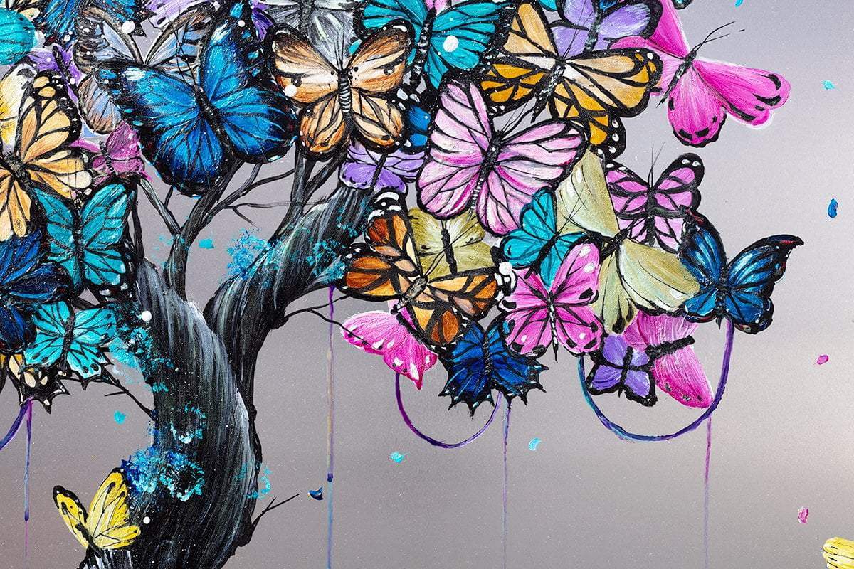 Butterfly Effect - Original - SOLD by artist Becky Smith - Wyecliffe Galleries