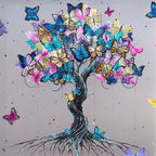 Butterfly Effect - Original - SOLD by artist Becky Smith - Wyecliffe Galleries