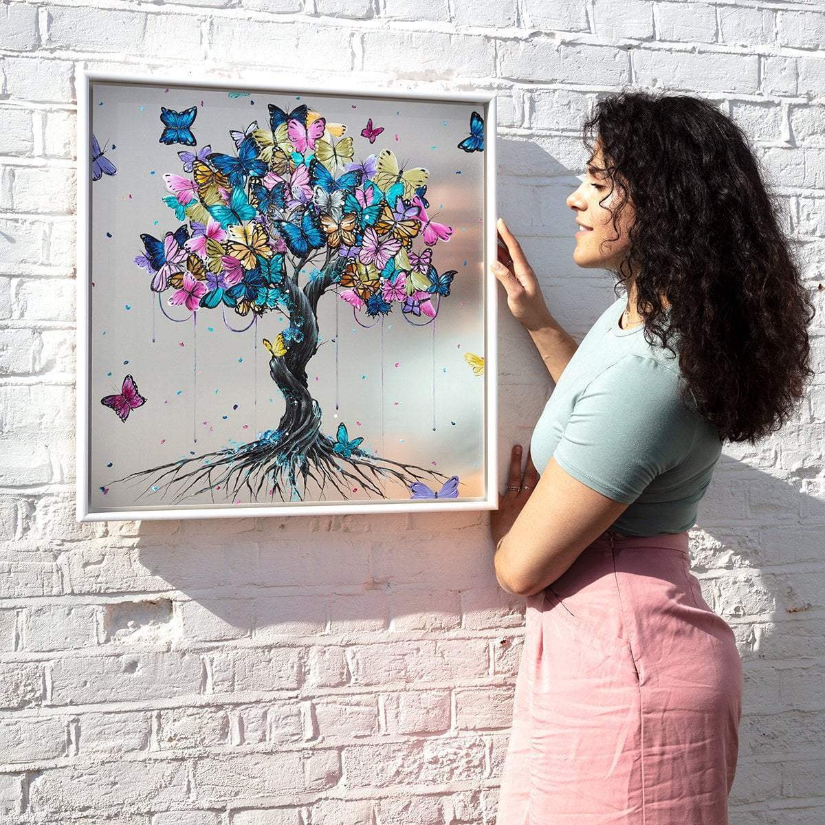 Butterfly Effect - Original - SOLD by artist Becky Smith - Wyecliffe Galleries