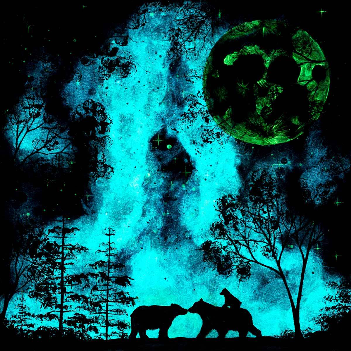 Carrying You to the Galaxy - Original - SOLD by artist Becky Smith - Wyecliffe Galleries