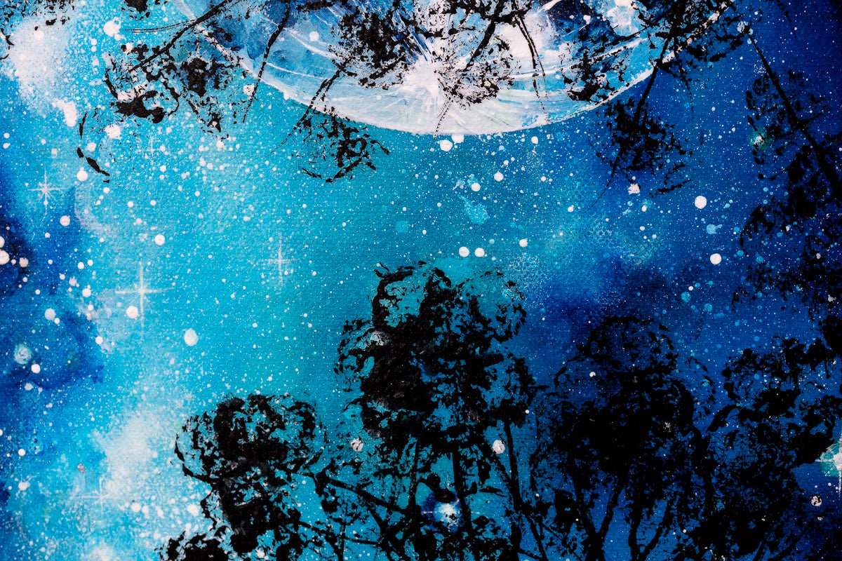 Carrying You to the Galaxy - Original - SOLD by artist Becky Smith - Wyecliffe Galleries