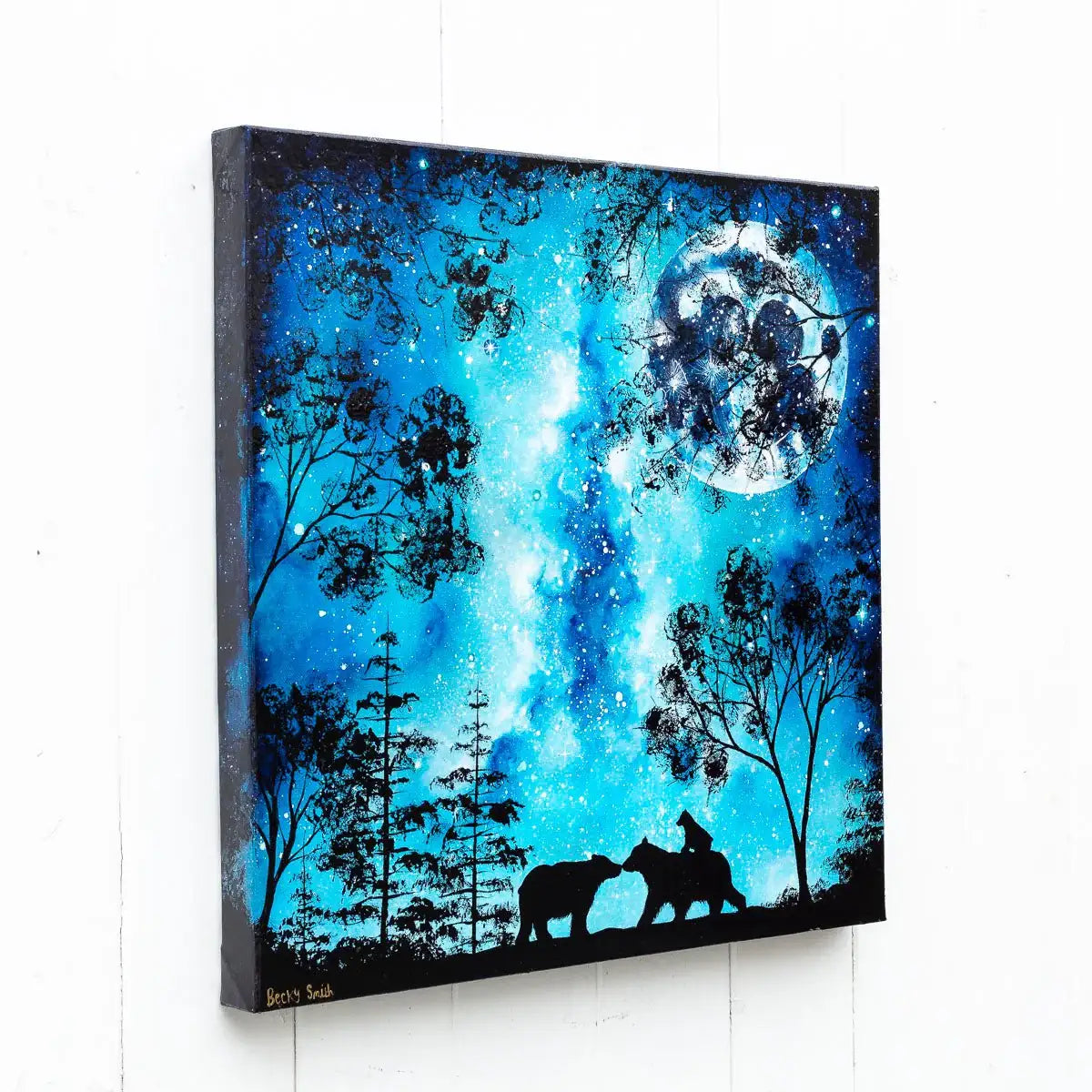 Carrying You to the Galaxy - Original - SOLD by artist Becky Smith - Wyecliffe Galleries