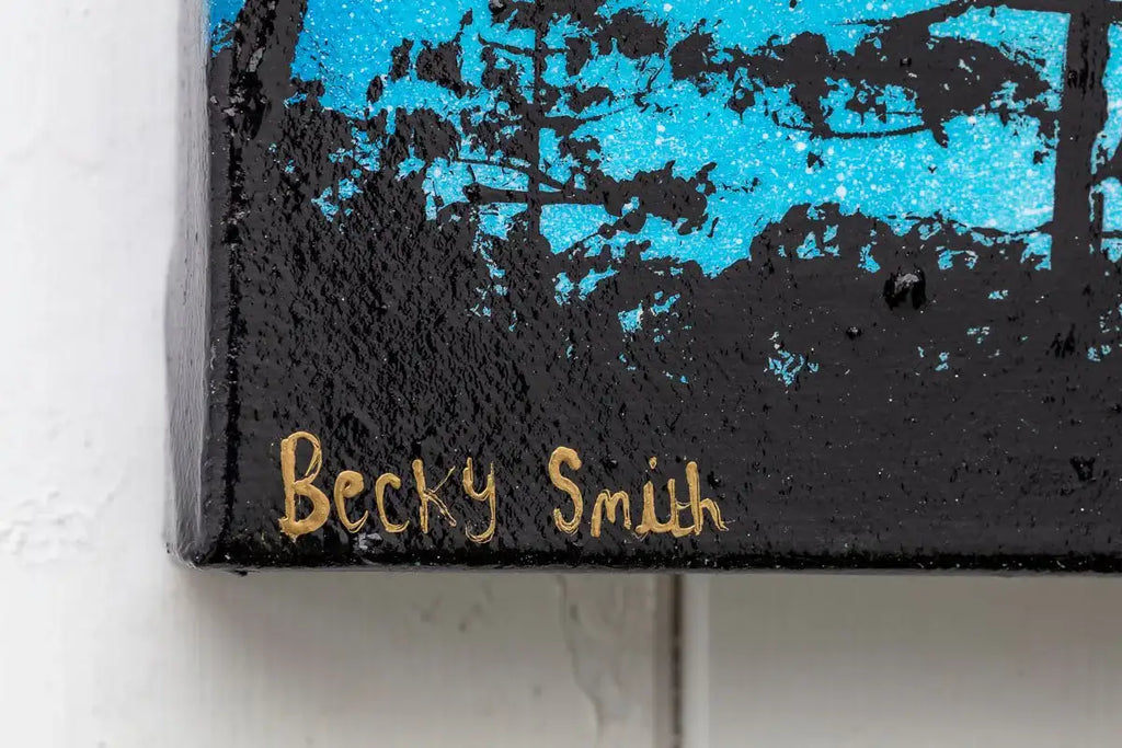 Carrying You to the Galaxy - Original - SOLD by artist Becky Smith - Wyecliffe Galleries