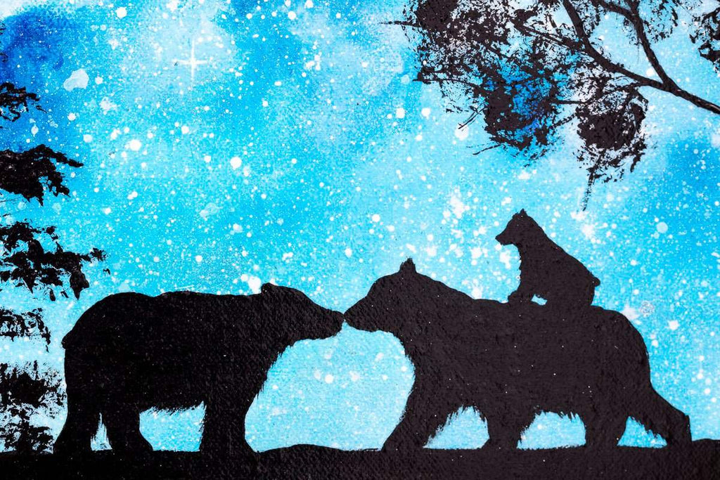 Carrying You to the Galaxy - Original - SOLD by artist Becky Smith - Wyecliffe Galleries