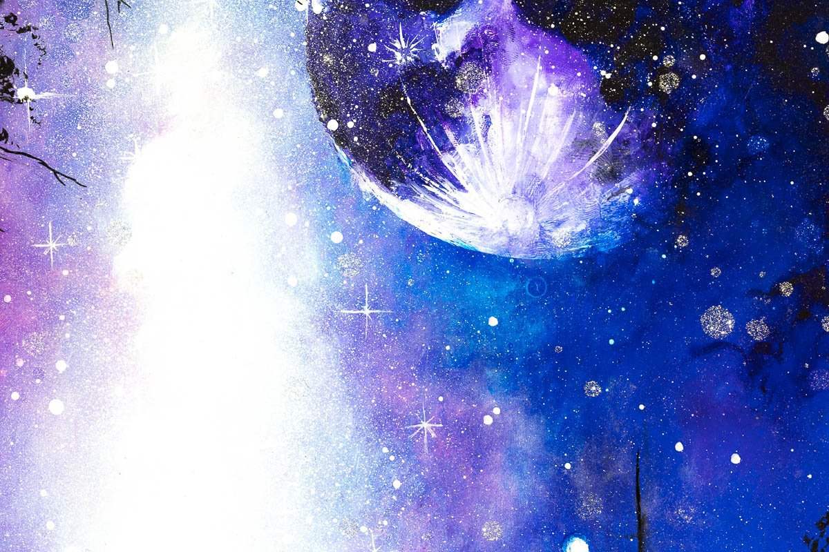 Celestial Spaces - Original - SOLD by artist Becky Smith - Wyecliffe Galleries