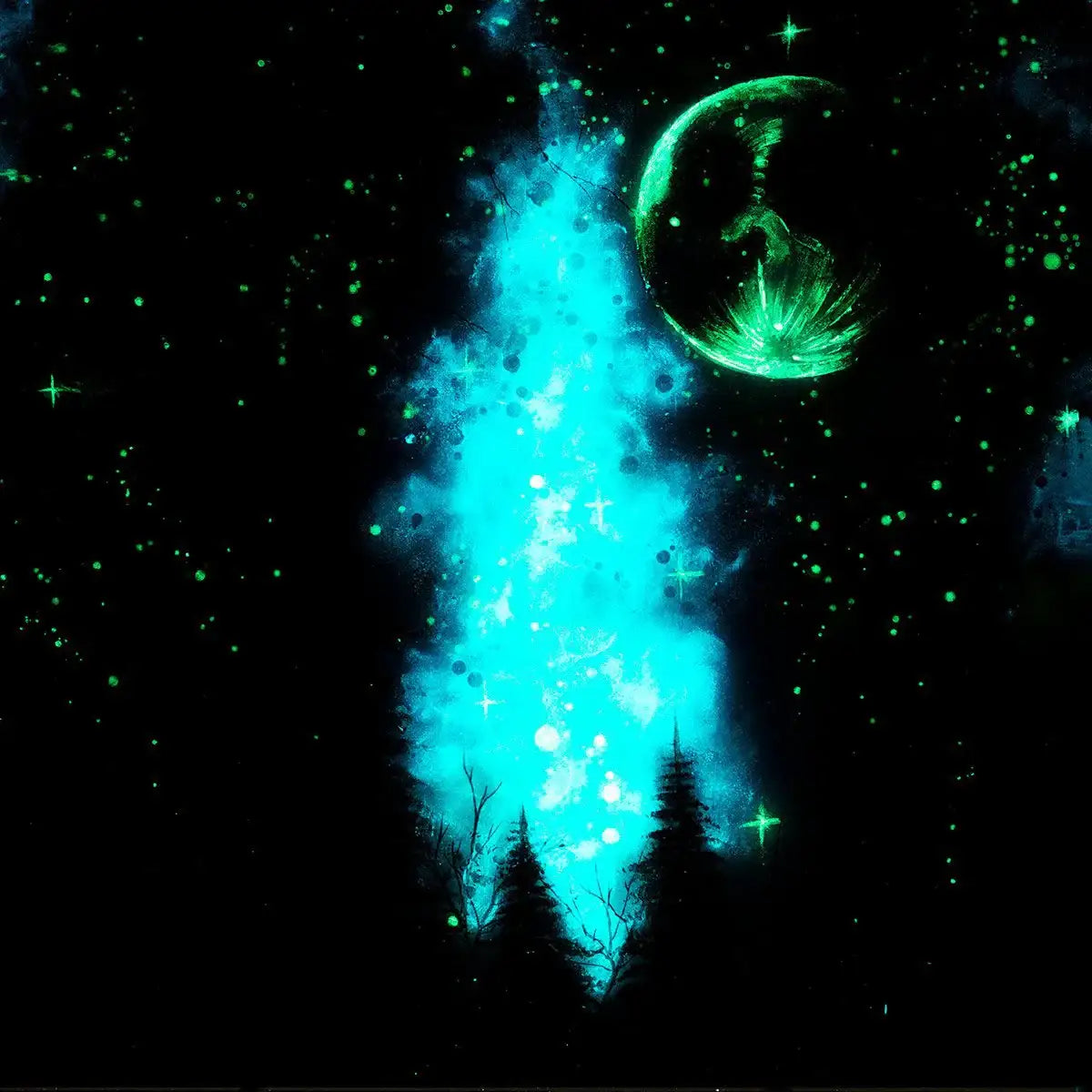 Celestial Spaces - Original - SOLD by artist Becky Smith - Wyecliffe Galleries