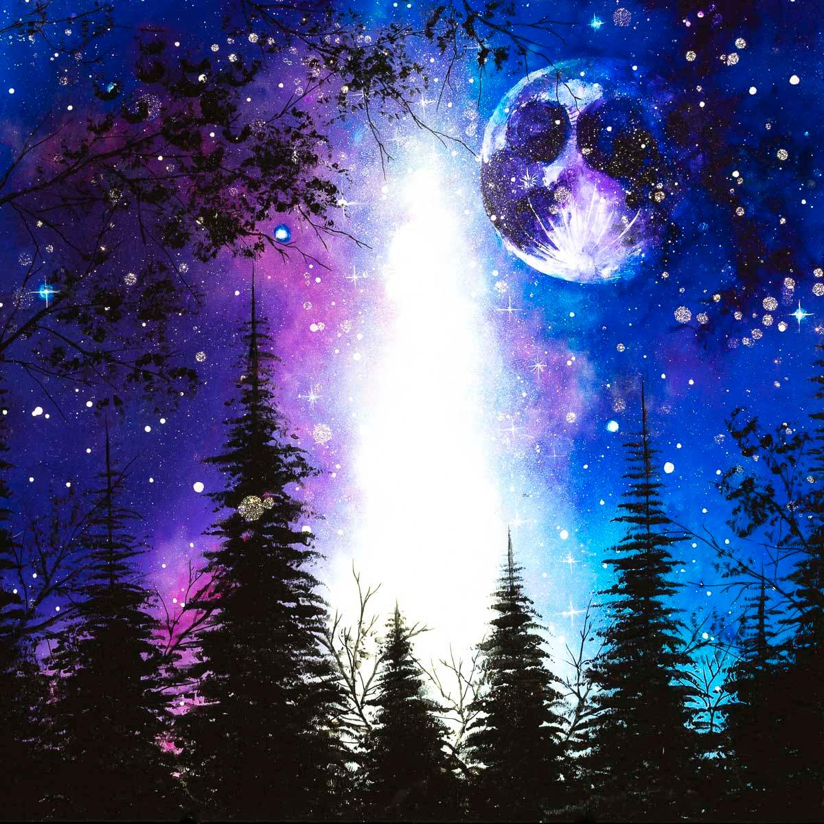 Celestial Spaces - Original - SOLD by artist Becky Smith - Wyecliffe Galleries