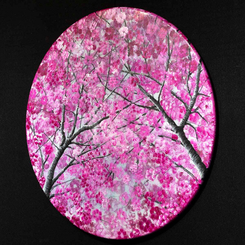 Cherry Blossom in Bloom - Original - SOLD by artist Becky Smith - Wyecliffe Galleries