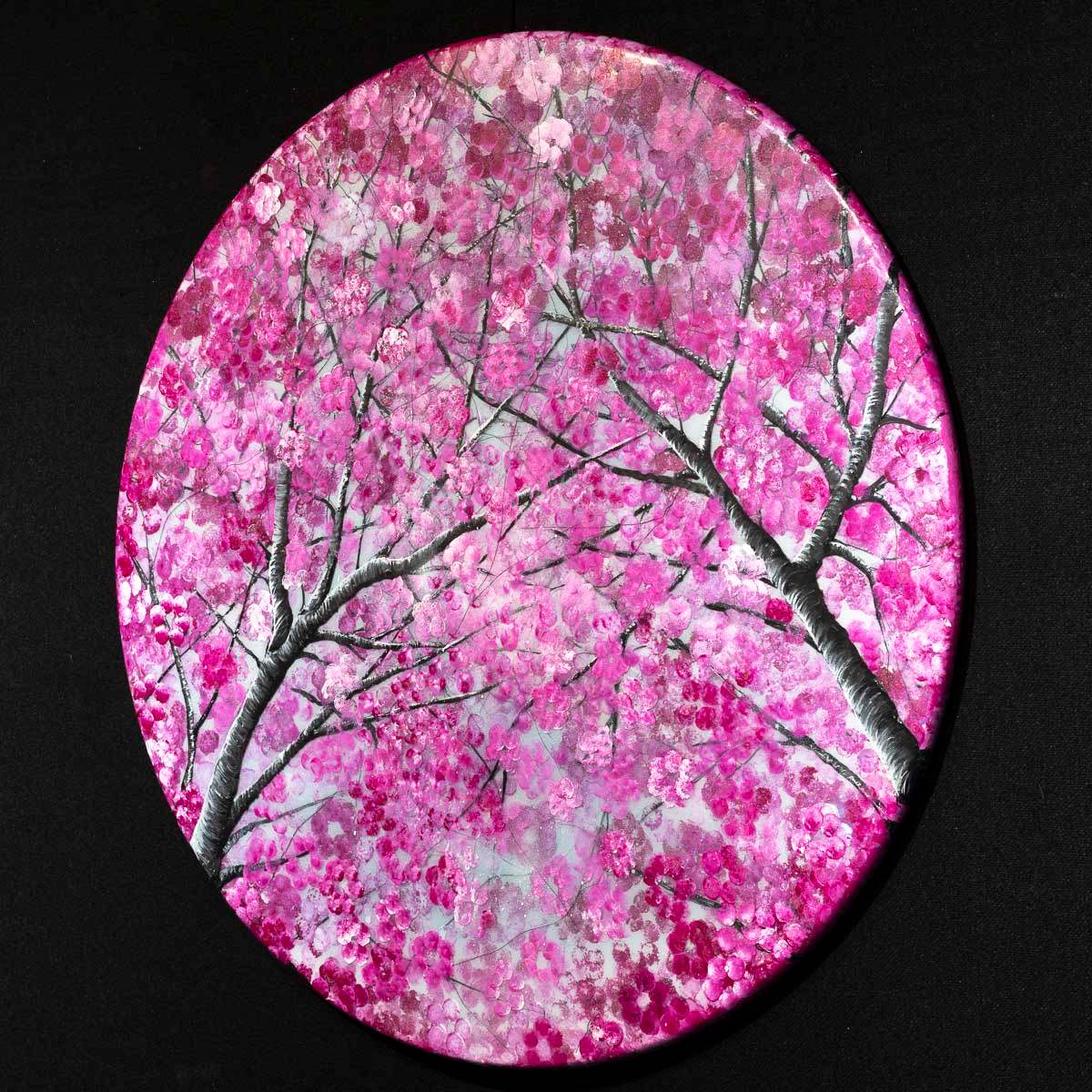 Cherry Blossom in Bloom - Original - SOLD by artist Becky Smith - Wyecliffe Galleries