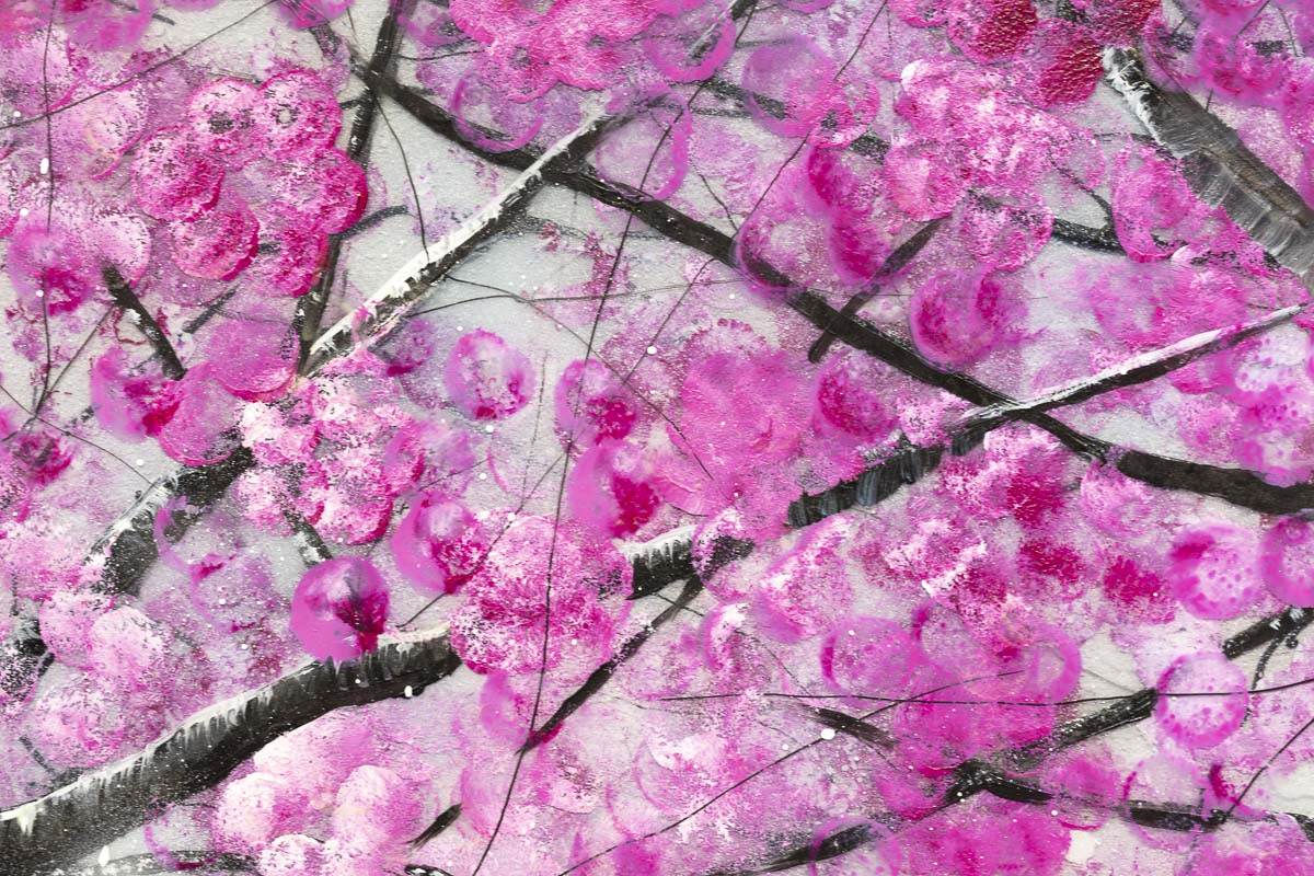 Cherry Blossom in Bloom - Original Becky Smith Framed