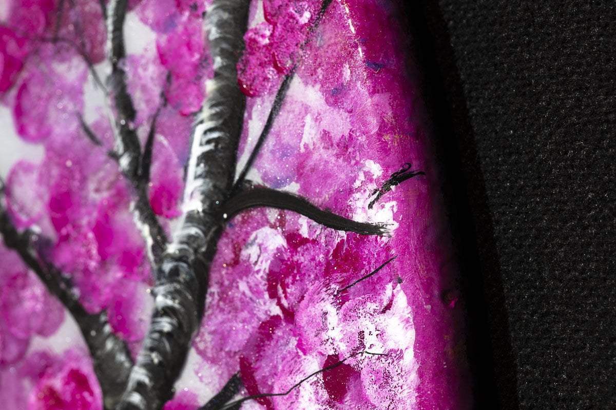 Cherry Blossom in Bloom - Original - SOLD by artist Becky Smith - Wyecliffe Galleries