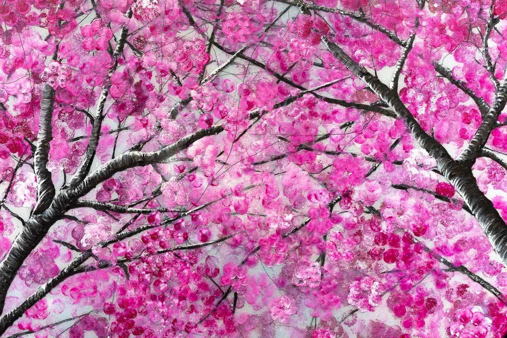 Cherry Blossom in Bloom - Original - SOLD by artist Becky Smith - Wyecliffe Galleries