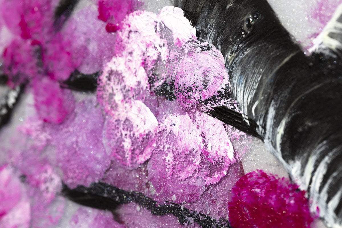 Cherry Blossom in Bloom - Original - SOLD by artist Becky Smith - Wyecliffe Galleries