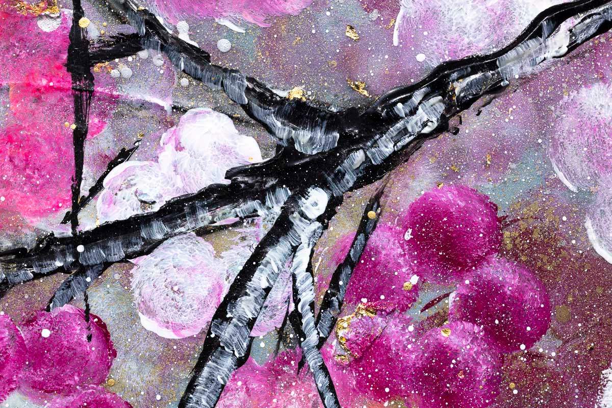 Cherry Tree Blossom - Original - SOLD by artist Becky Smith - Wyecliffe Galleries